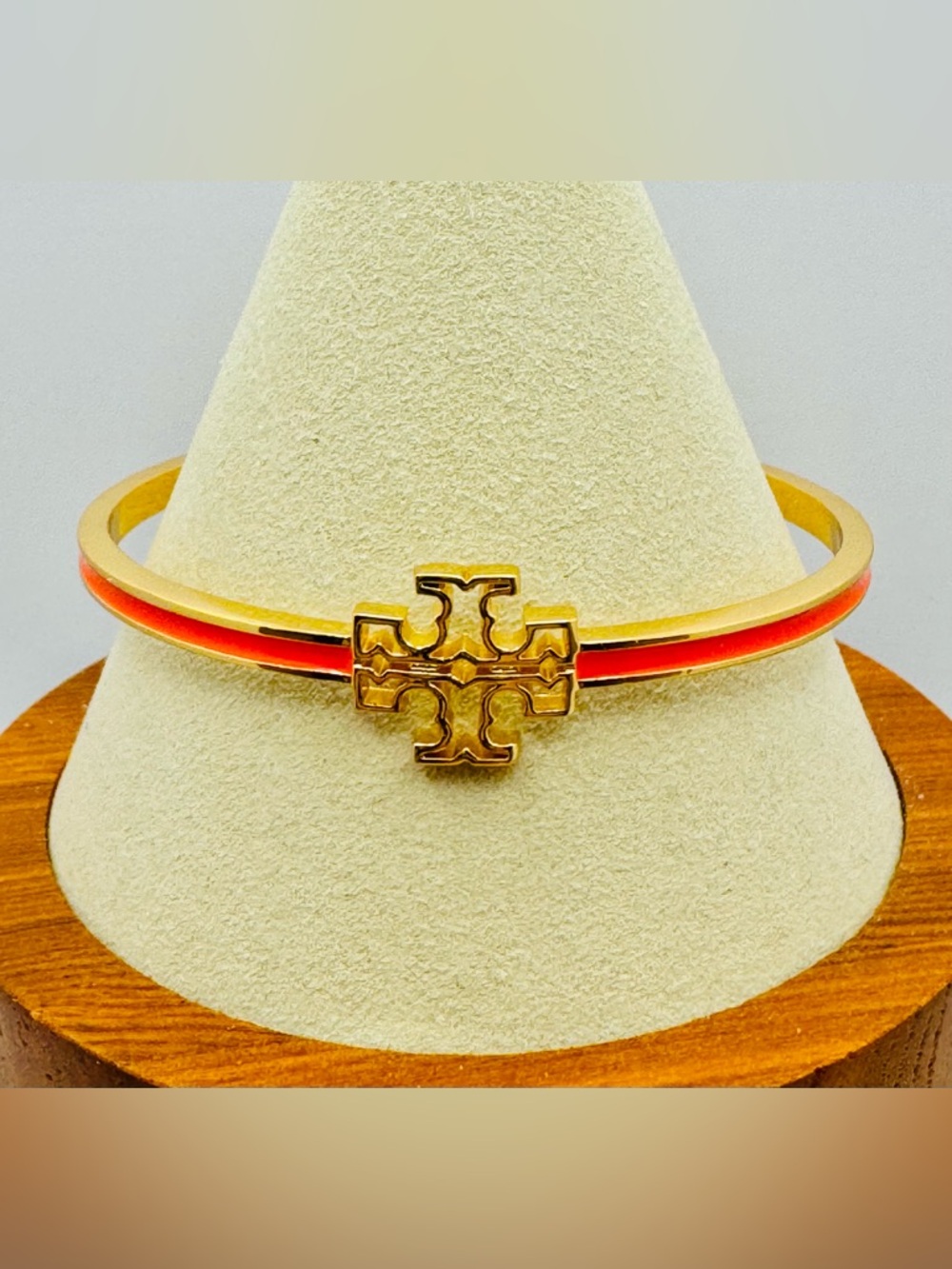 Tory Burch Britten Logo Cuff Bracelet 🍊